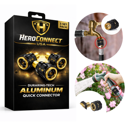 HeroConnect USA DuraRing Technology Aluminum Quick Connector (3-Set Pack)